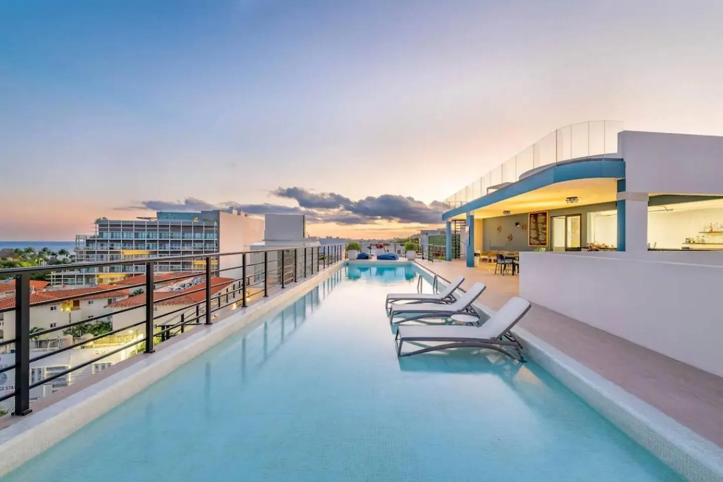 Alberca Privada Para 16 Playa del Carmen Mexiko